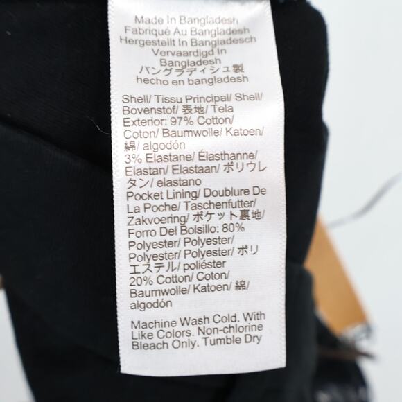 NWT J.Crew Factory High-Rise Straight Leg Girlfriend Chino Pant In Black Size 18 - Picture 7 of 8